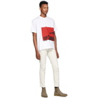 Dsquared2 White Printed Slouch Fit T-Shirt