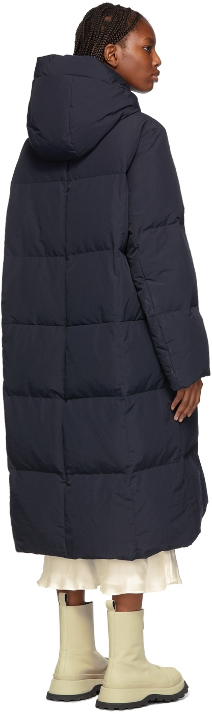 ジャケット・アウター Jil Sander Navy Long Coat Jil Sander Long Quilted Down Coat in Dark Blue | Santa Fe