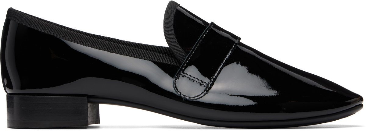 Repetto Black Michael Rubber Sole Loafers
