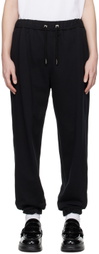 Wooyoungmi Black Embroidered Sweatpants
