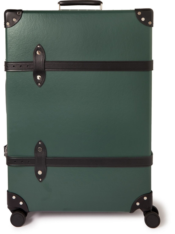 Photo: Globe-Trotter - No Time to Die Large Check-In Leather-Trimmed Trolley Suitcase