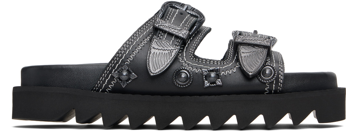 【TOGA PULLA】Double buckle bangle Toga Pulla Black Double Buckle Bracelet Toga Pulla