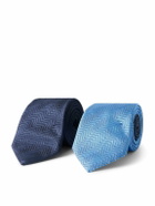Missoni - Set of Two 7cm Striped Silk-Jacquard Ties