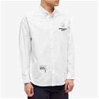 Men's AAPE Now Oxford Cotton Shirt in White