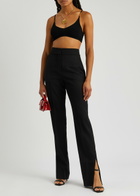 Jacquemus Le Bandeau Pralu Rib-knit bra top Black