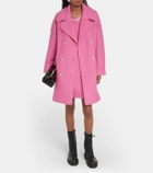 REDValentino Double-breasted wool-blend coat