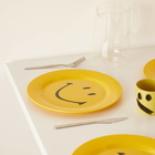 MARKET Men's Smiley Plate 4 Piece Set in Yellow