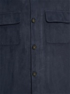 LORO PIANA - Suede Buttoned Overshirt