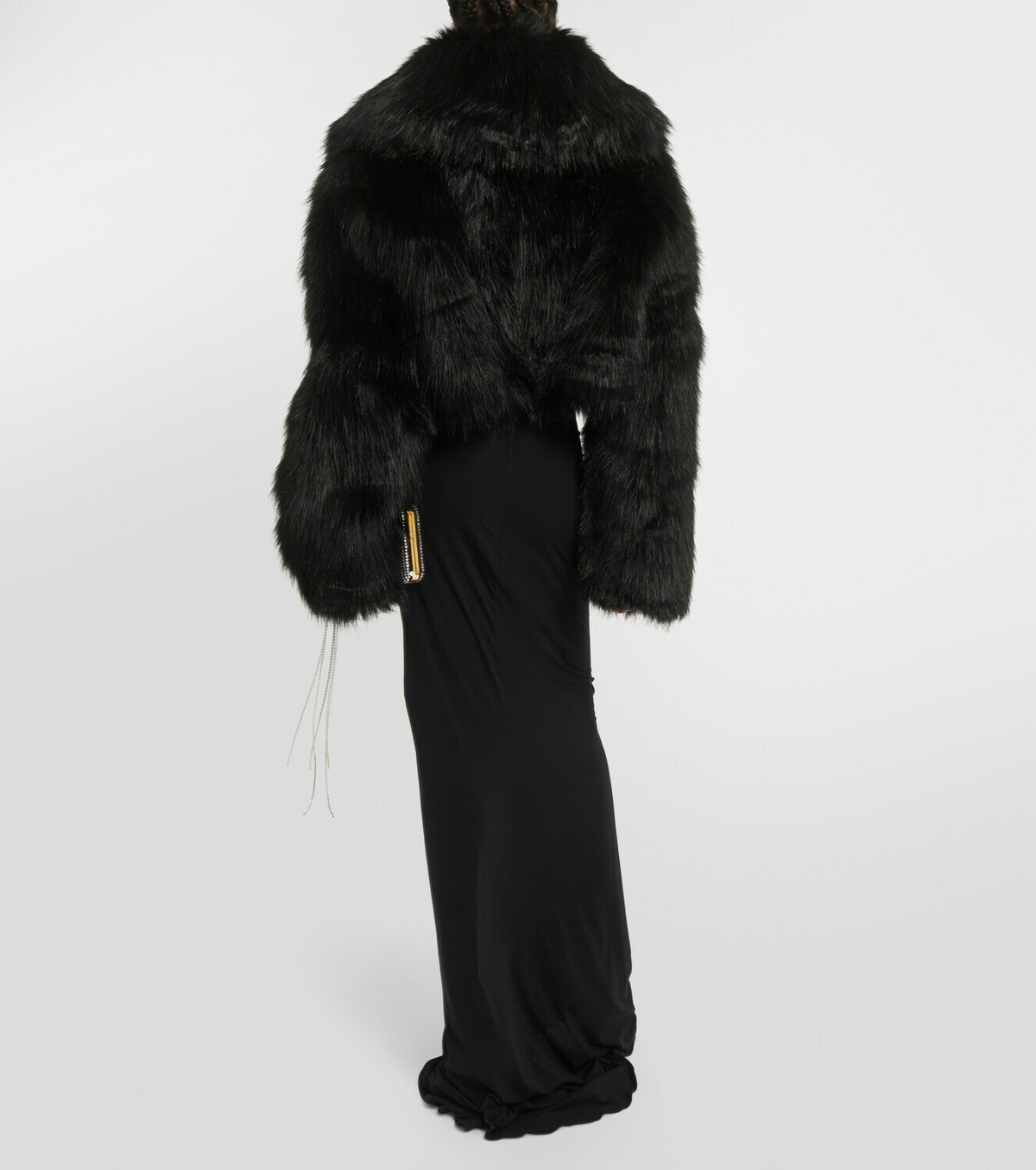 Giuseppe di Morabito Cropped faux fur jacket Giuseppe di Morabito