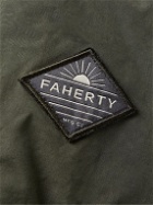 Faherty - Quilted Brushed-Shell Hooded Down Jacket - Green