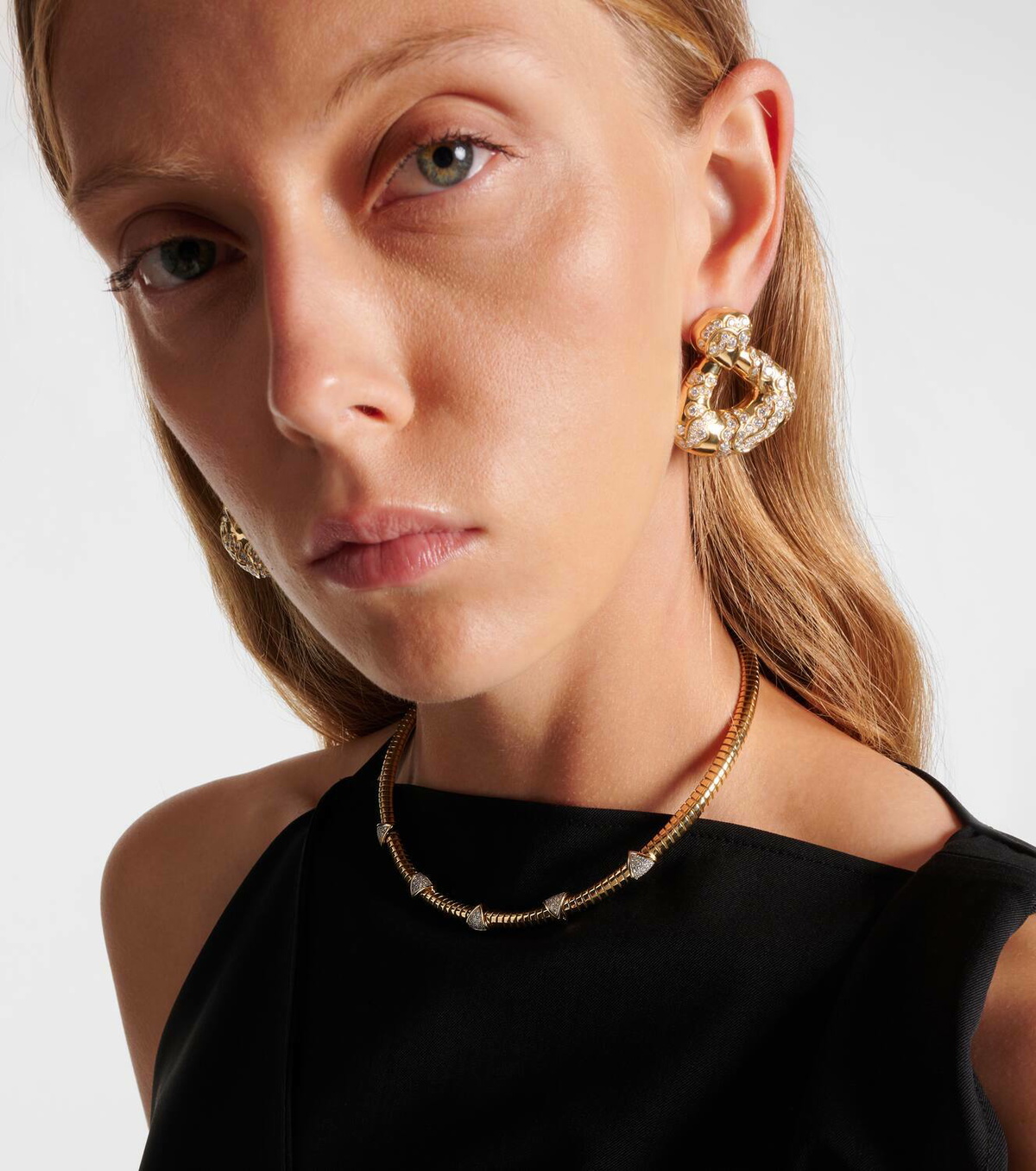 Marina B Trisolina 18kt gold necklace with diamonds