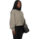 Fear of God ESSENTIALS Brown Holiday Heavy Waffle 90s Crewneck Sweater