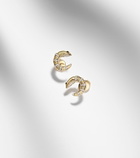 Yvonne Léon Écrevisse 9kt gold earrings with diamonds