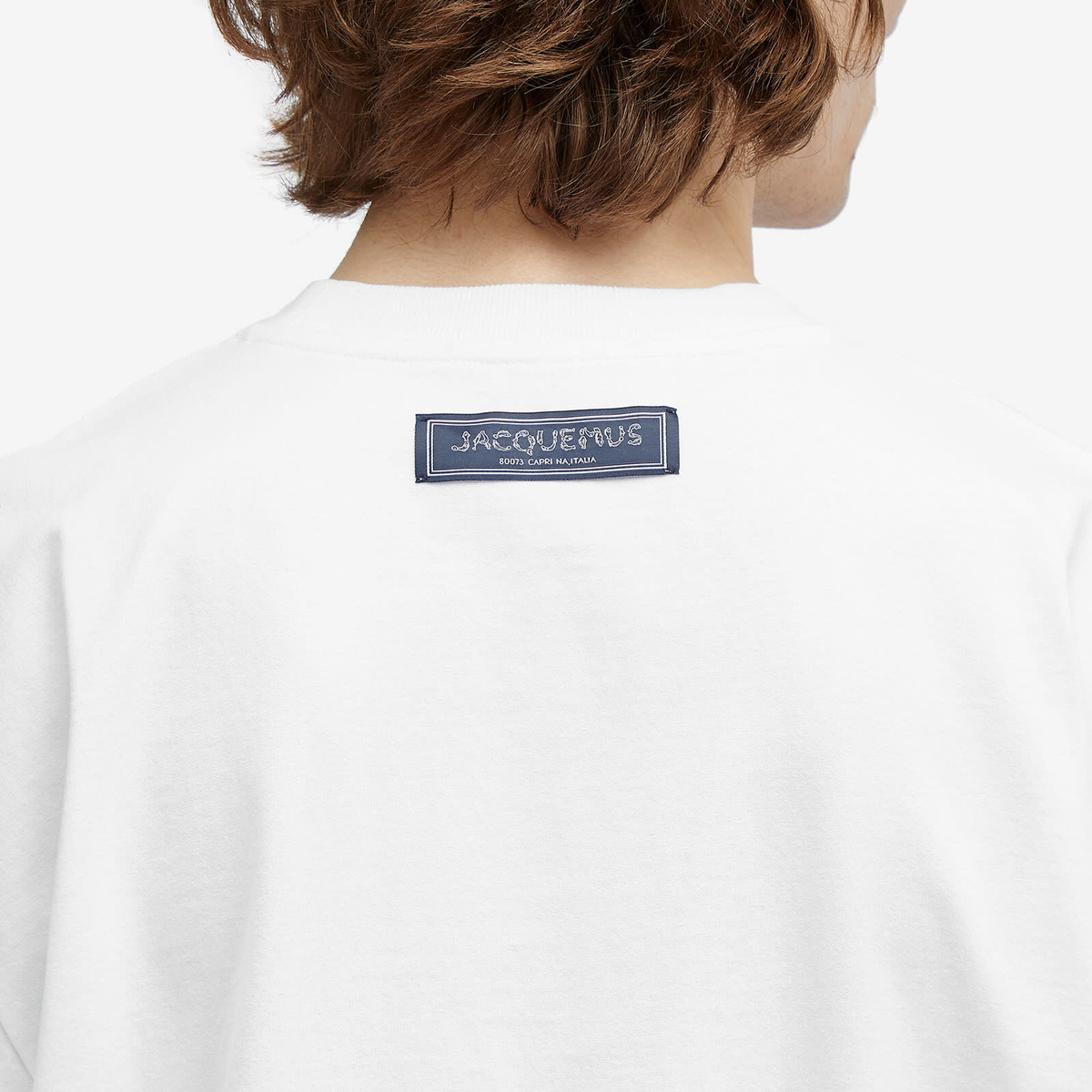 Jacquemus Men's Largo Printed T-Shirt in White Jacquemus
