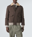 Brunello Cucinelli Shearling-trimmed blouson jacket