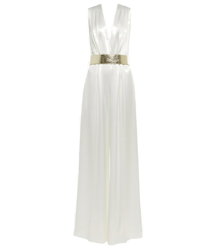slim fit dress slacks Ivory Button Front Belted Maxi Dress - All Dresses main image 0