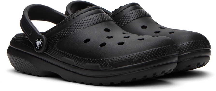 Crocs Black Classic Lined Clogs Crocs