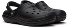 Crocs Black Classic Lined Clogs