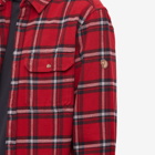 Fjällräven Men's Övik Heavy Flannel Shirt in Red Oak/Fog