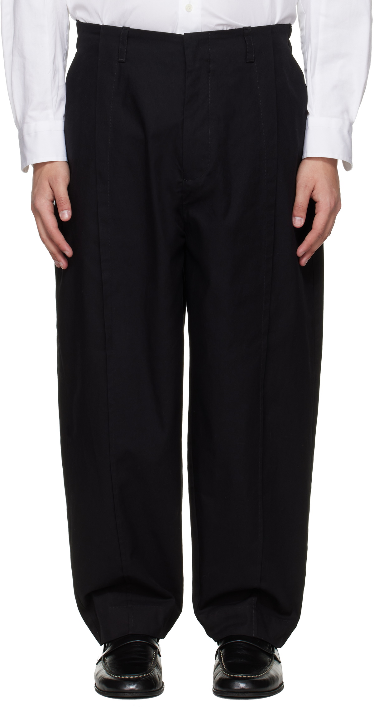 Toogood Black Linen Bricklayer Trousers Toogood