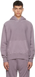 Les Tien Purple Cotton Hoodie