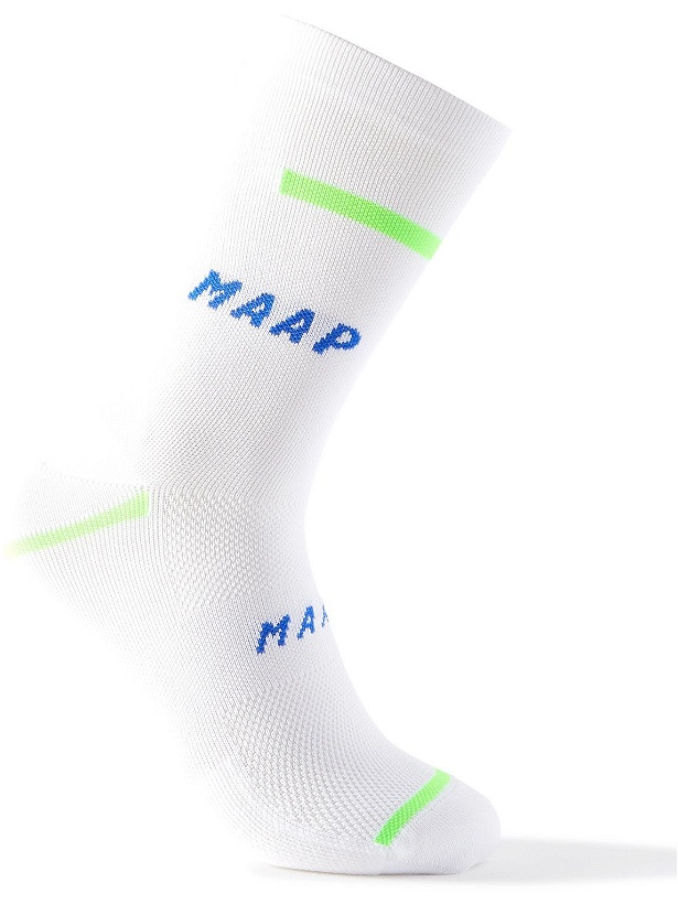 Photo: MAAP - Alpha Stretch-Knit Cycling Socks - White