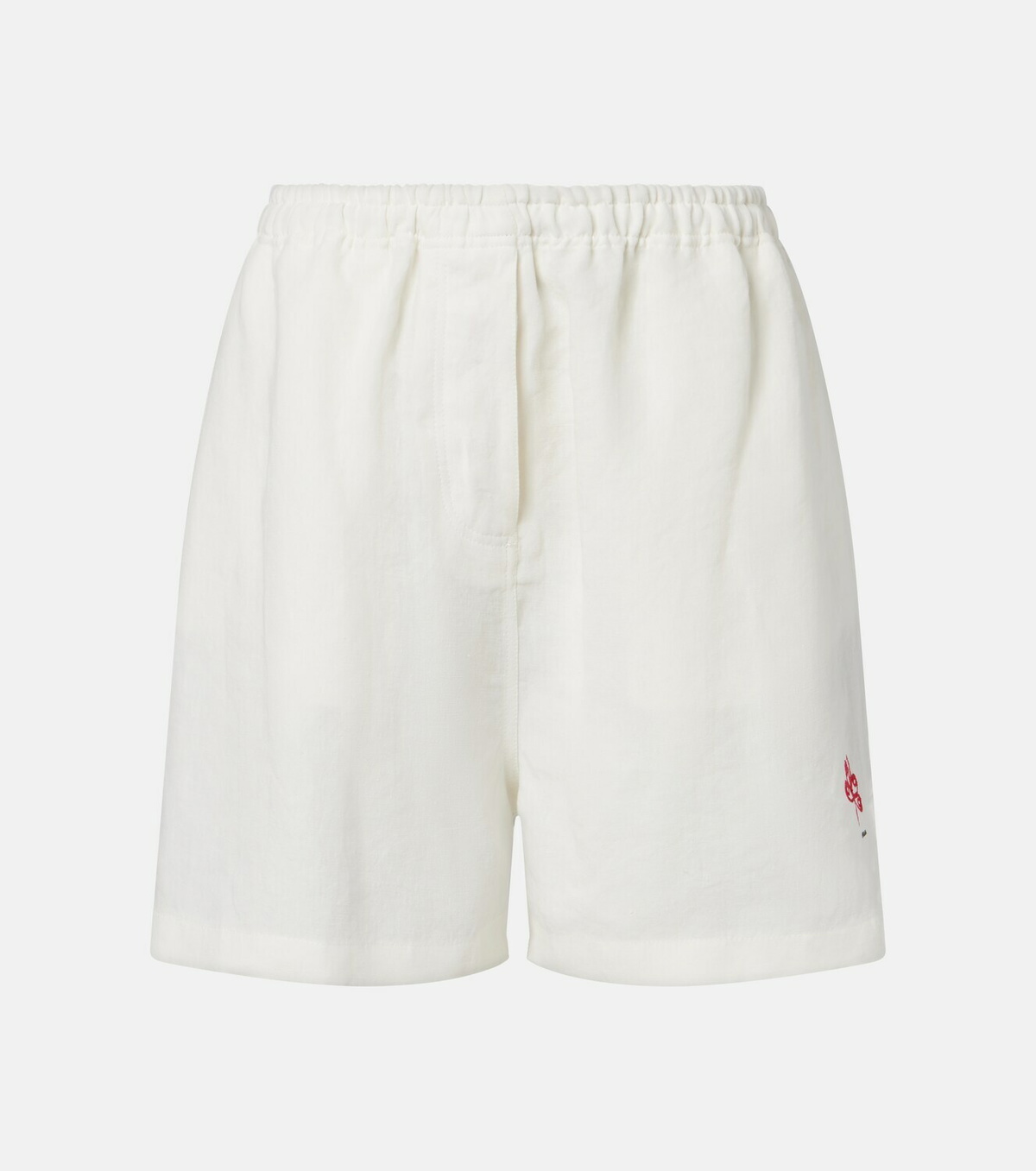 Prada Oversized linen Bermuda shorts