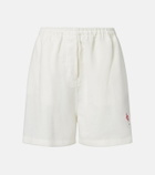 Prada Oversized linen Bermuda shorts