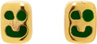 MAPLE Gold Smiley Earrings