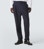 Brunello Cucinelli Wool and silk straight pants