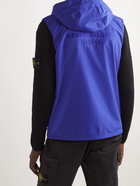 Stone Island - Logo-Embroidered Recycled Shell Hooded Gilet - Blue