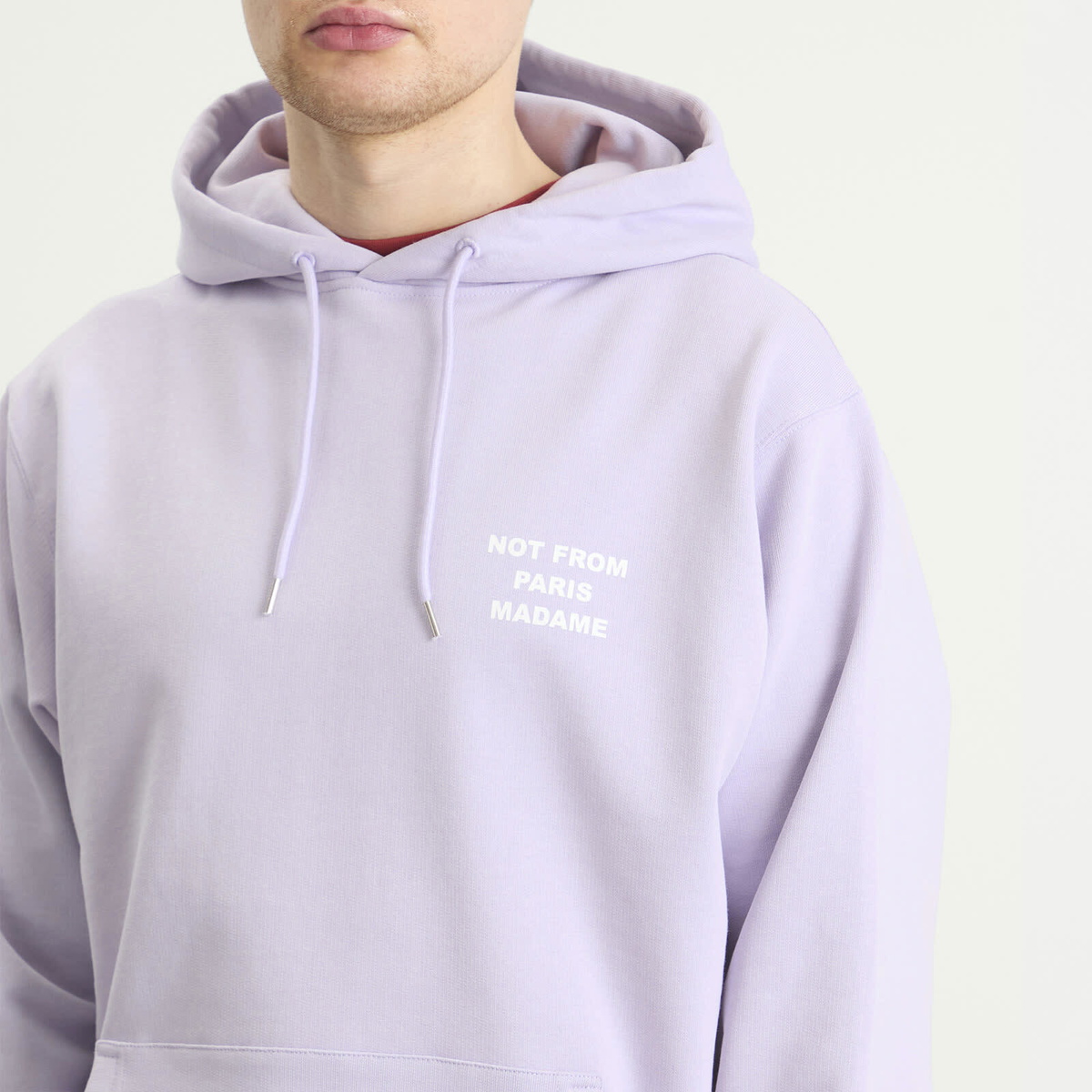 Drôle de Monsieur Men's Slogan Hoodie in Lavender