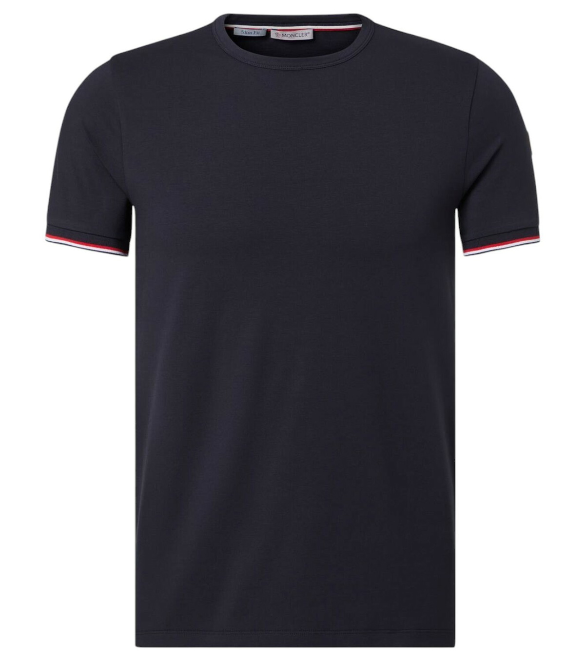 Moncler Tricolor cotton-blend jersey T-shirt Moncler