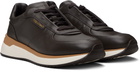 Ferragamo Brown Low Cut Sneakers
