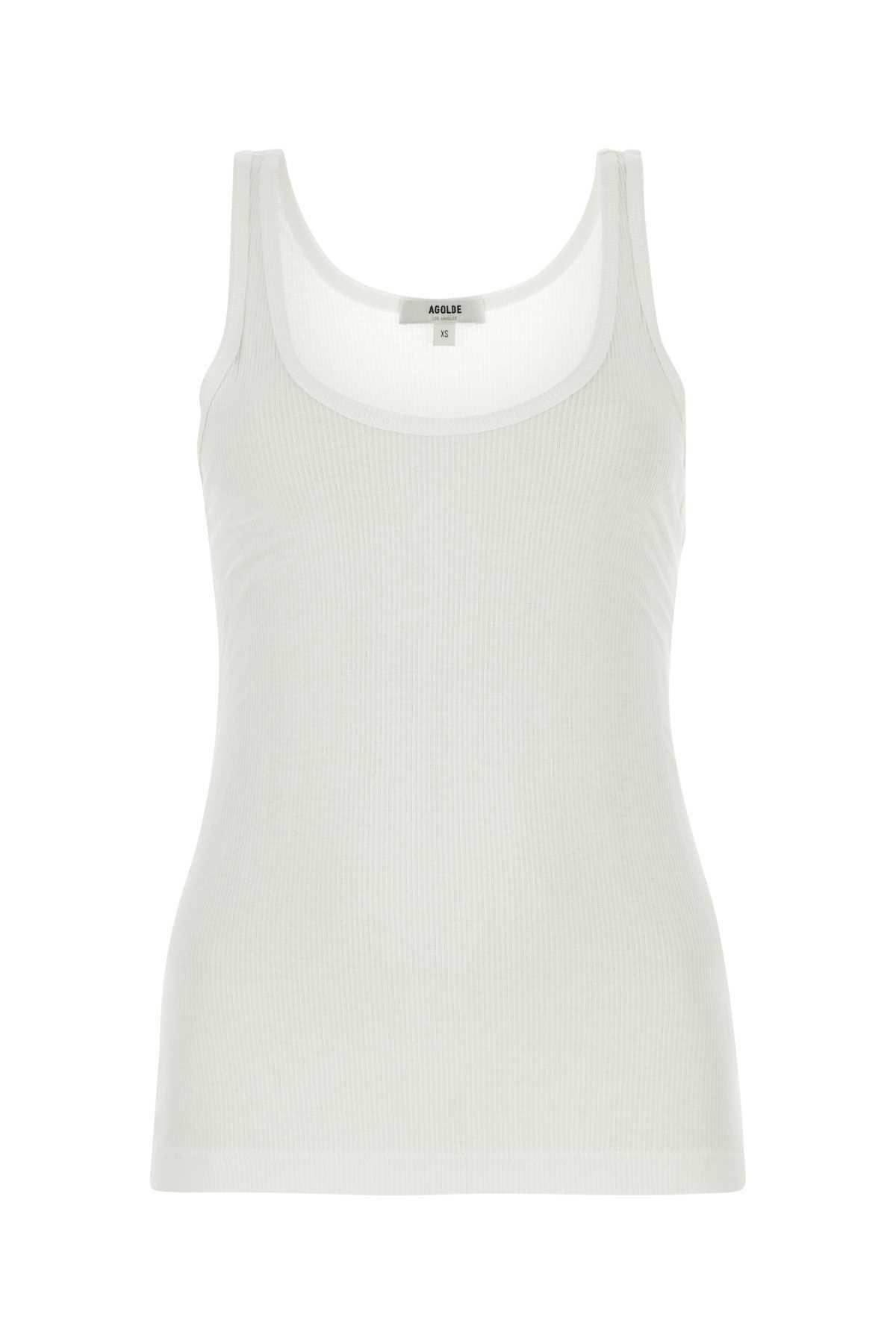 【送料&関税込】AGOLDE Ivory Stretch Lyocell Blend Binx Tank AGOLDE Ivory Stretch Lyocell Blend Binx Tank Top AGOLDE