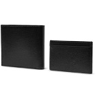 Montblanc - Cross-Grain Leather Billfold Wallet and Cardholder Gift Set - Men - Black