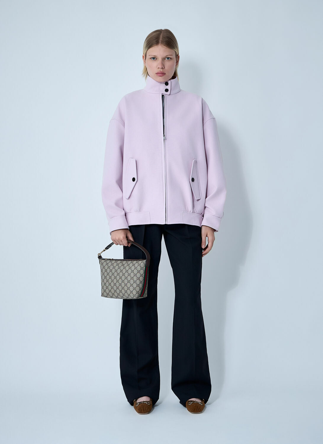 Gucci Cotton Canvas Delavé Bomber Jacket