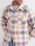 God's True Cashmere - Tartan Cashmere-Flannel Shirt - Orange