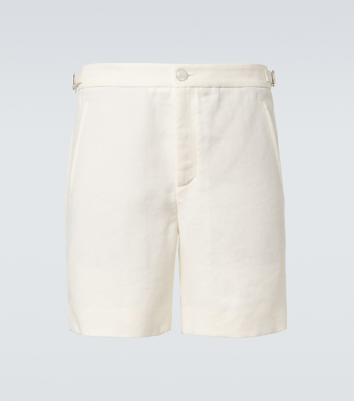 God's True Cashmere Linen shorts with moonstone
