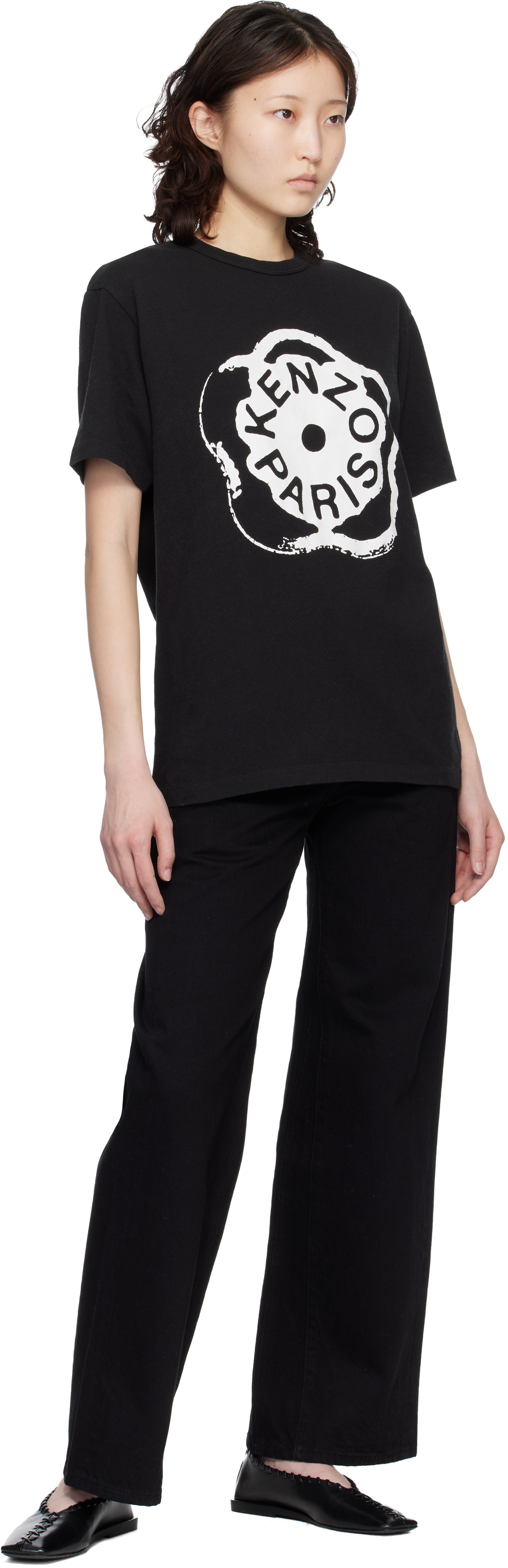 Kenzo Black Kenzo Paris 'Boke Flower 2.0' Loose T-shirt