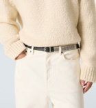 Jil Sander Embellished leather belt