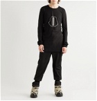 Rick Owens - Moncler Logo-Print Cotton-Jersey T-Shirt - Black
