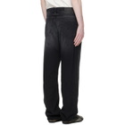 MM6 Maison Margiela Black Straight-Leg Jeans