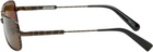 JACQUEMUS Brown 'Les Lunettes Stazione' Sunglasses