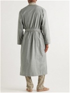 Zimmerli - Heritage Cotton and Wool-Blend Flannel Robe - Gray