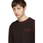 Saturdays NYC SSENSE Exclusive Black and Red Bowery Sweatshirt