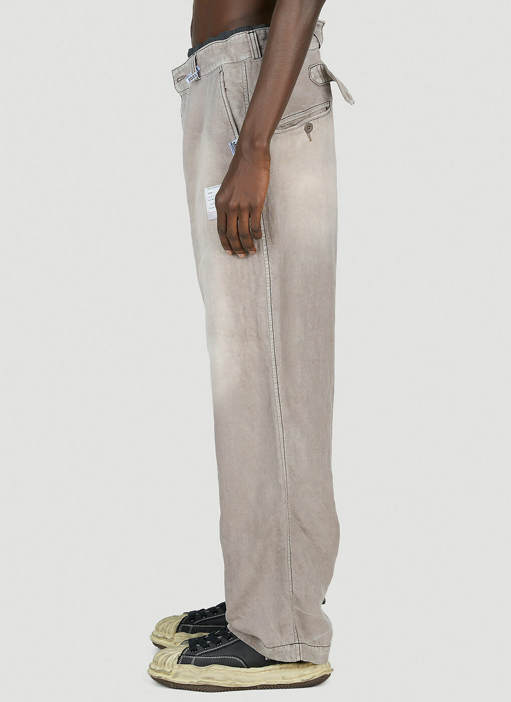 Maison Mihara Yasuhiro - Combined Easy Pants in Grey Maison MIHARA