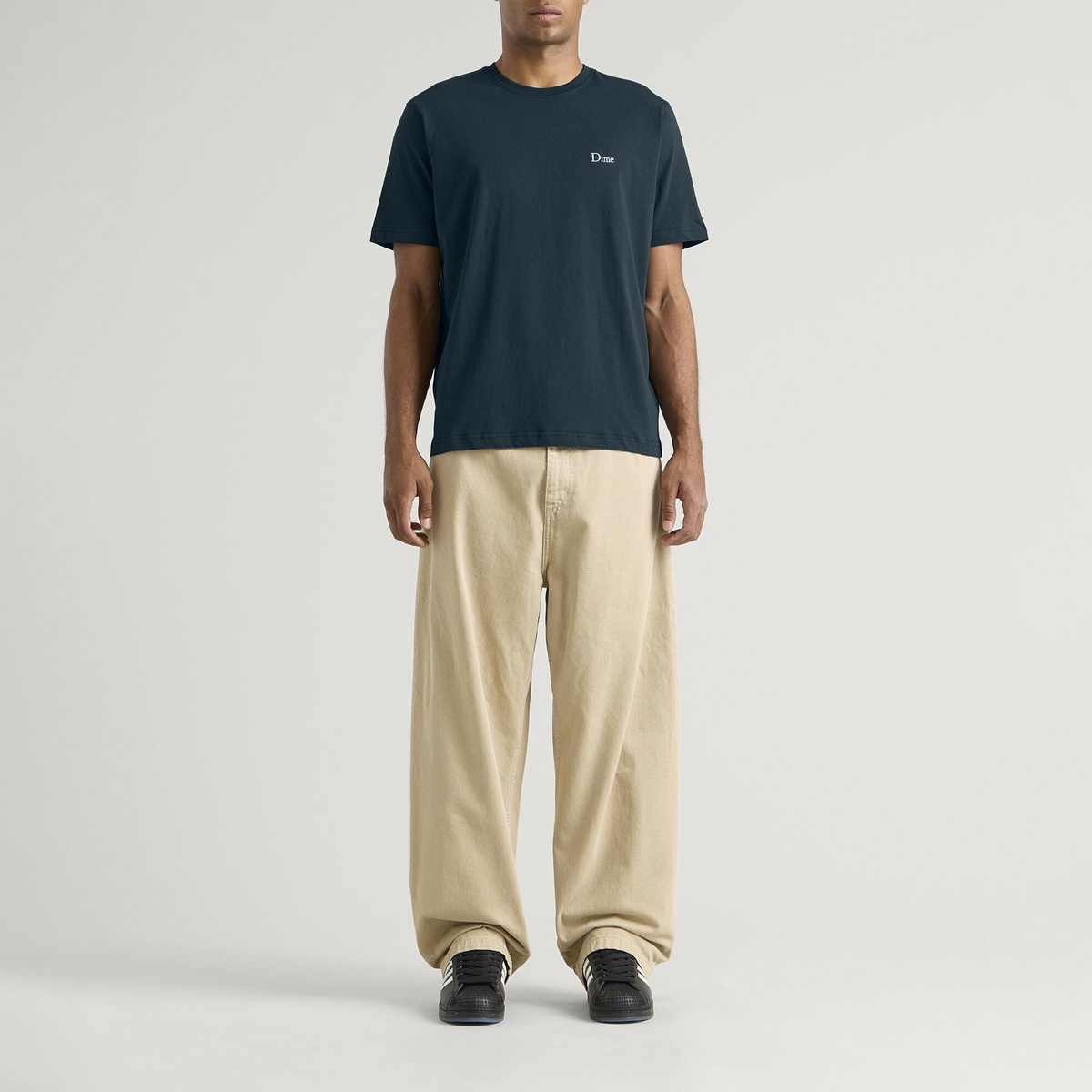 Dime Men's Classic Small Logo T-Shirt in Navy