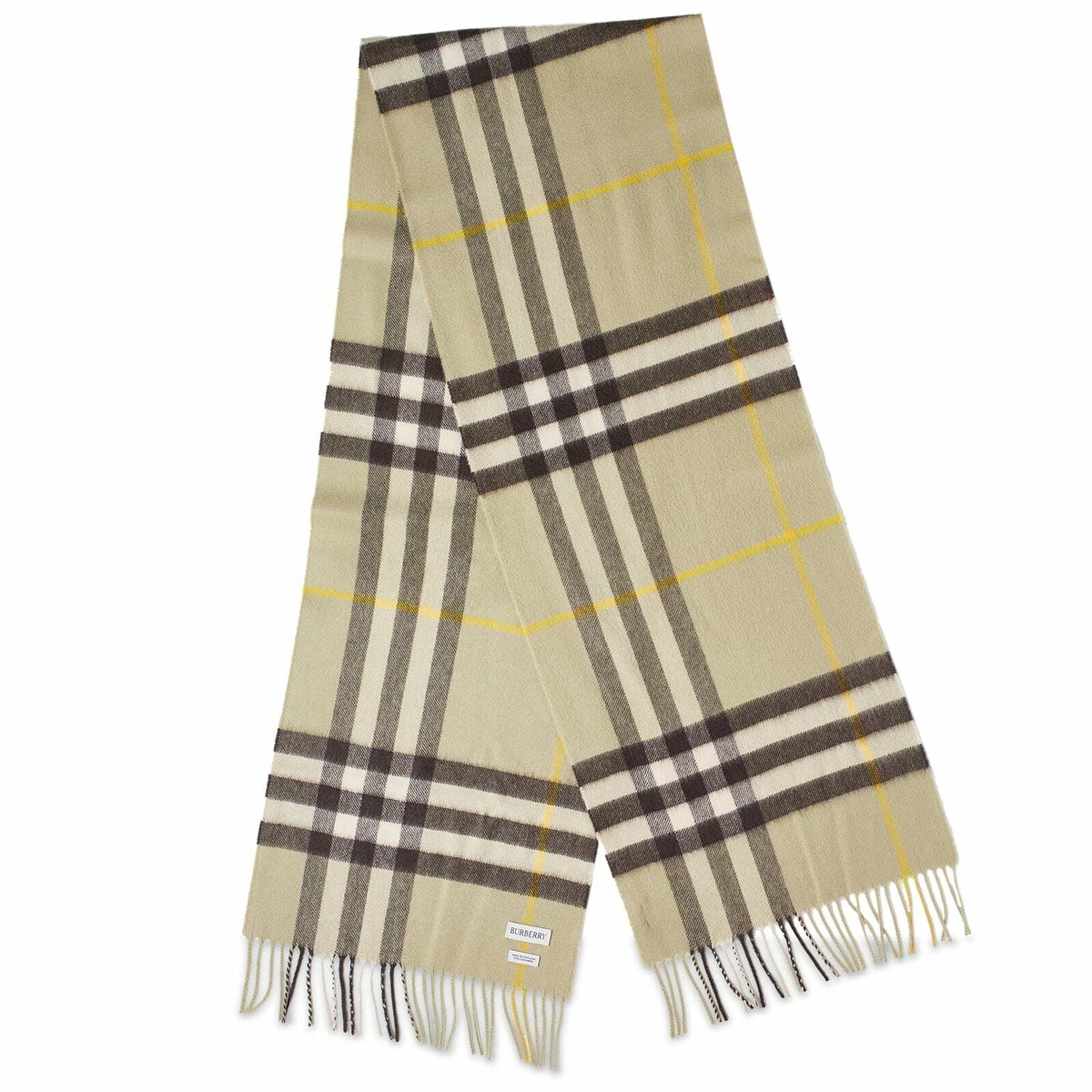 Burberry Men s Giant Check Cashmere Scarf in Hunter Burberry