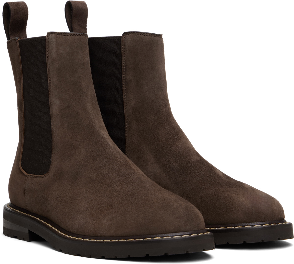 Legres Brown Suede Chelsea Boots